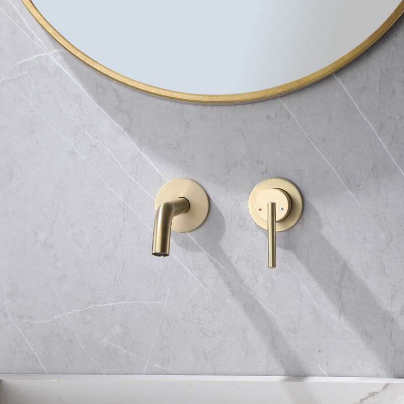Inbouw wastafelkraan Charles - Brushed gold