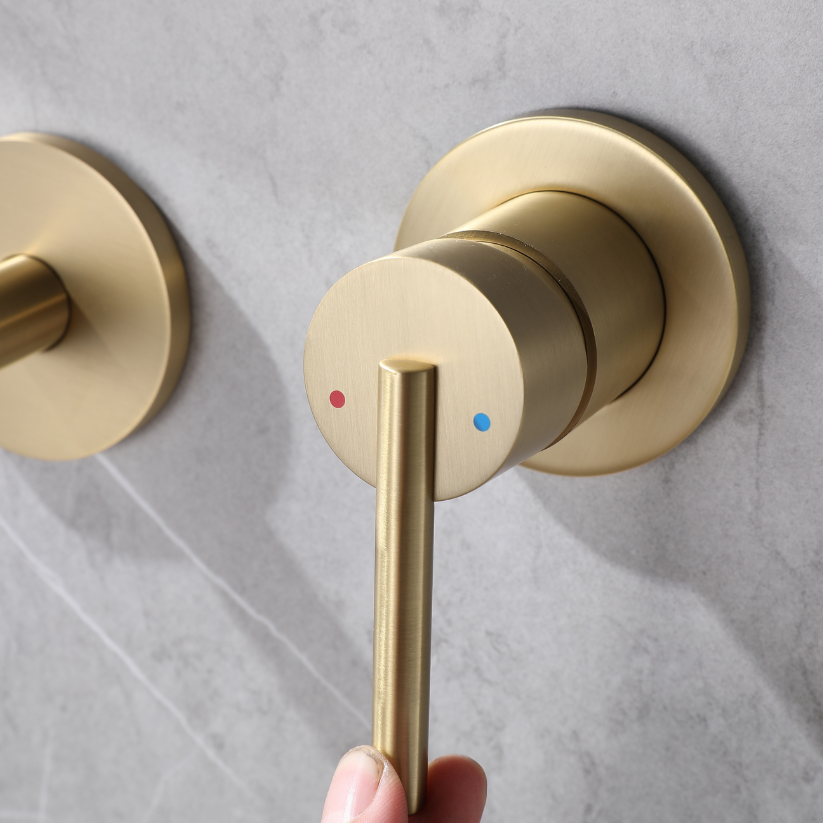 Inbouw wastafelkraan Charles - Brushed gold