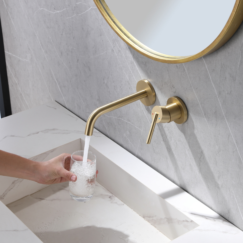 Inbouw wastafelkraan Charles - Brushed gold