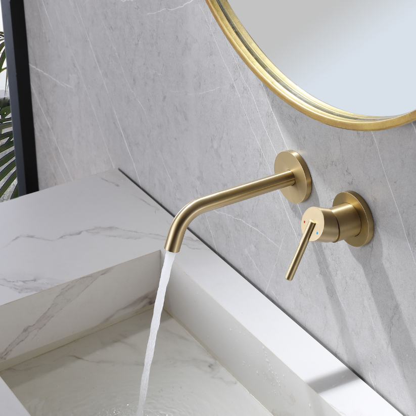 Inbouw wastafelkraan Charles - Brushed gold