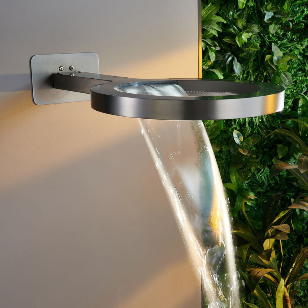 Thermostatische Inbouw Regendoucheset – Marino – Waterval & Staafhanddouche - Digitale Regeling – Gunmetal Grey