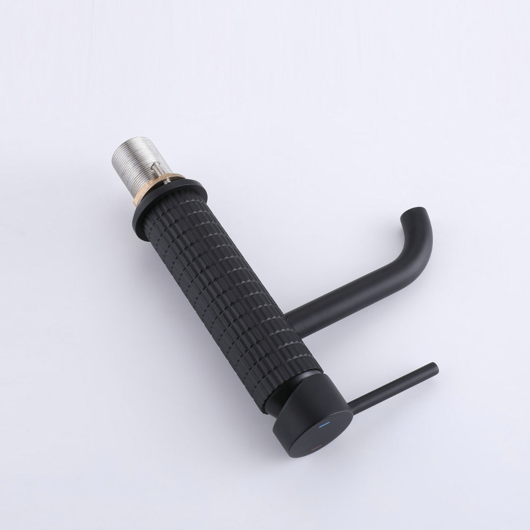 Opbouw wastafelkraan Angelica - Mat zwart - 15.9 × 12.2 × 5.5 cm