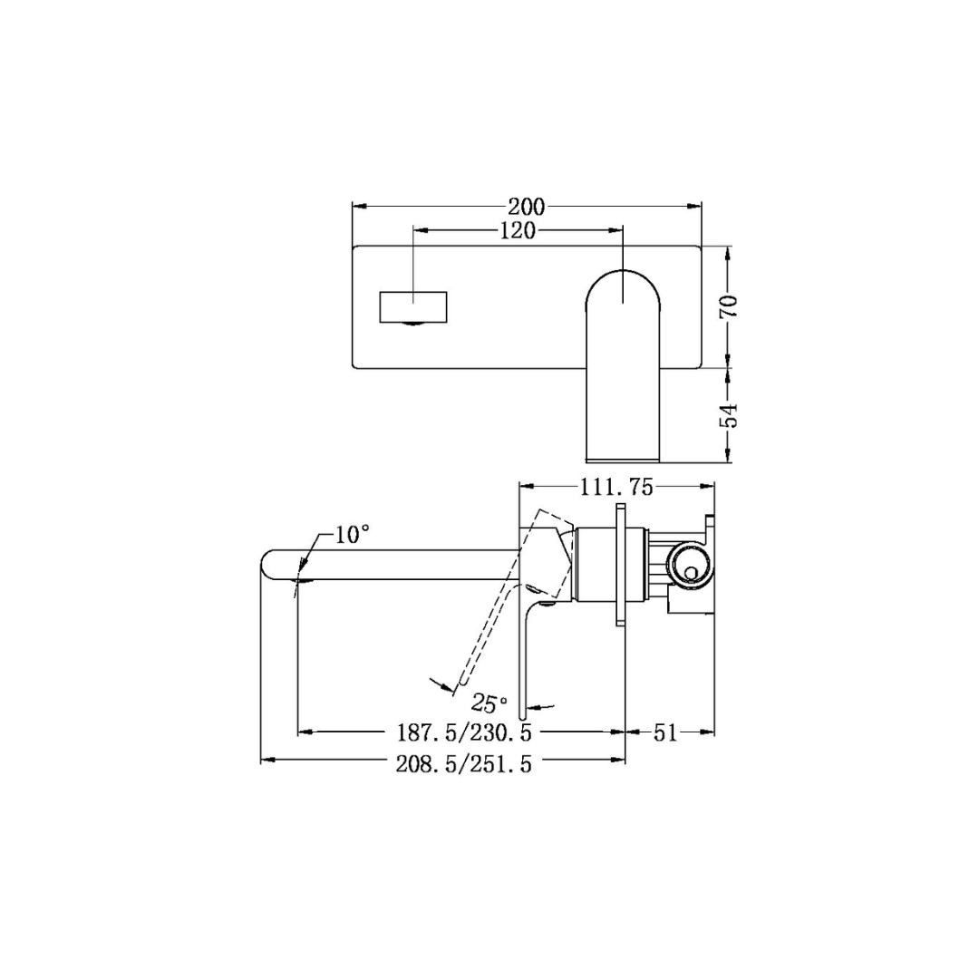Inbouw wastafelkraan Portofino – Matte black