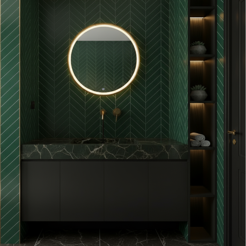 Inbouw wastafelkraan Angelica - Geborsteld goud - 23 × 20.5 × 10 cm