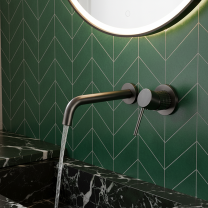 Inbouw wastafelkraan Angelica - Gunmetal grey - 23 × 20.5 × 10 cm