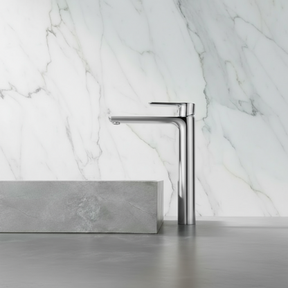 Hoge wastafelkraan  – Silvio – Chroom - 31,5 × 19 × 4,5 cm