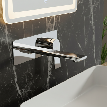 Inbouw wastafelkraan Diego  – Chroom- 22,5 × 11 × 20 cm