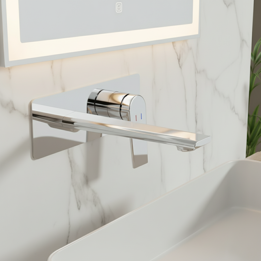 Inbouw wastafelkraan Diego  – Chroom- 22,5 × 11 × 20 cm