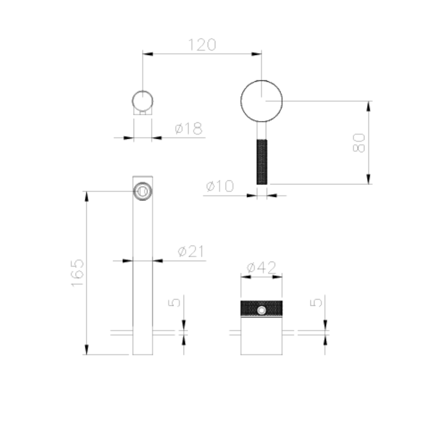 Inbouw wastafelkraan Taylor - Chroom