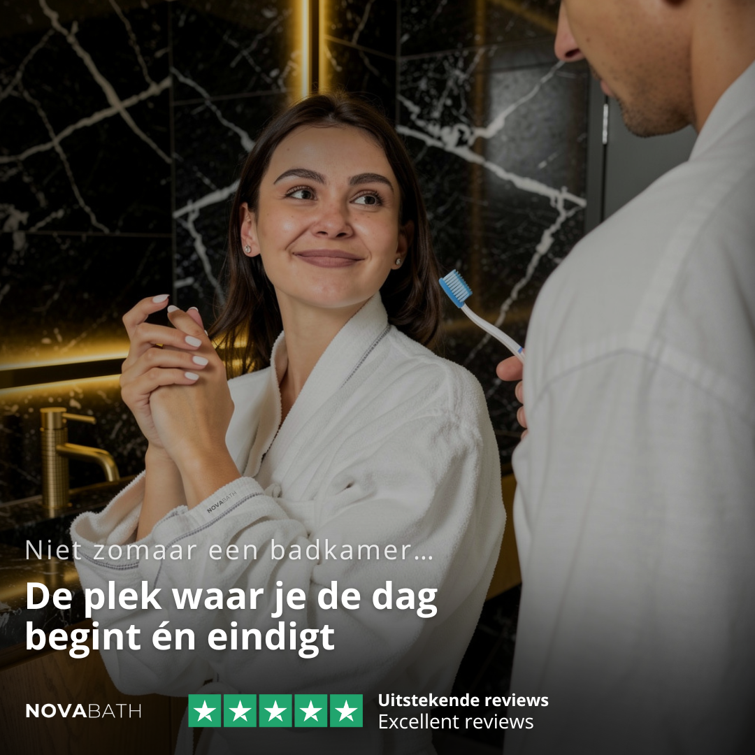 Thermostatisch Douchepaneel Marcelo – Digitale Display - Mat zwart - 182 × 40 × 52 cm