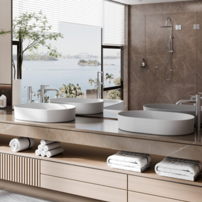 Hoge wastafelkraan Capri - 1-Gats - Brushed gold