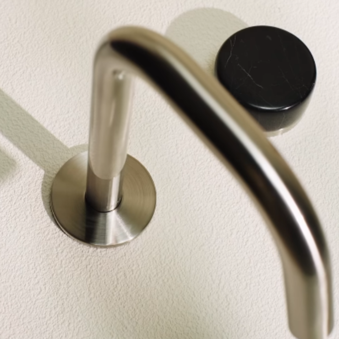 Inbouw mengkraan – Sorrento – Marquina Black – Brushed gold