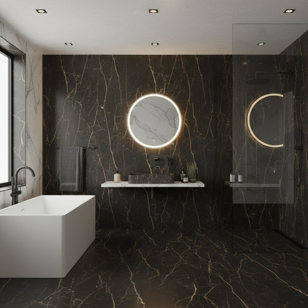 Inbouw wastafelkraan Diego  – Mat zwart - 22,5 × 11 × 20 cm