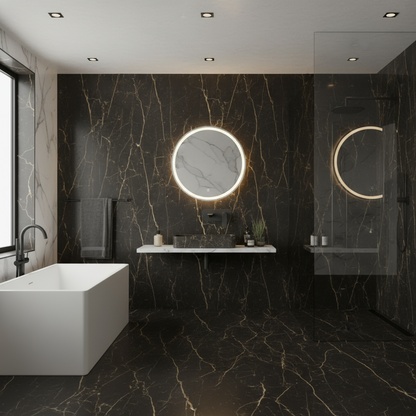 Inbouw wastafelkraan Diego  – Mat zwart - 22,5 × 11 × 20 cm