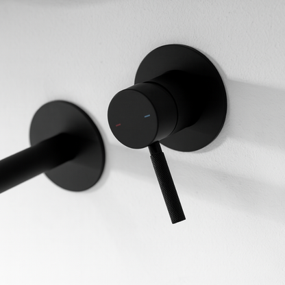 Inbouw wastafelkraan Taylor - Mat zwart - 8 × 12 × 16,5 cm