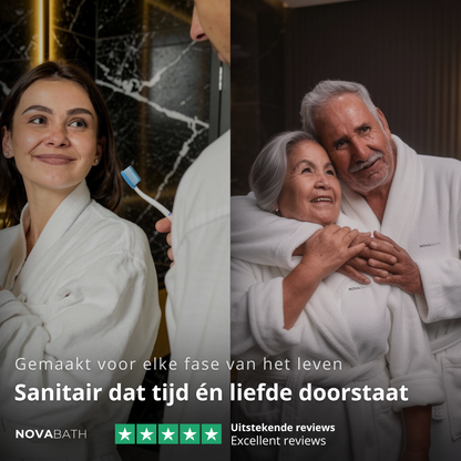 Thermostatisch Douchepaneel Marcelo – Digitale Display - Mat zwart - 182 × 40 × 52 cm