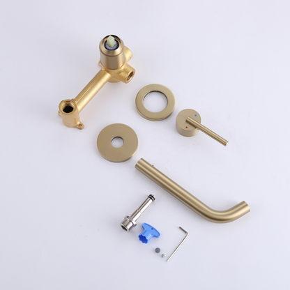 Inbouw wastafelkraan Charles - Brushed gold