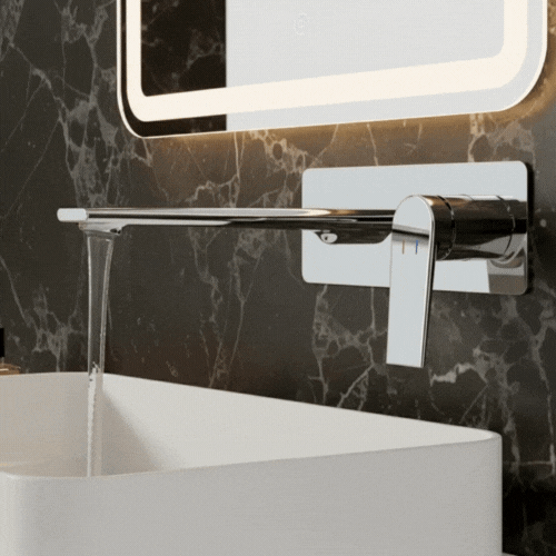 Inbouw wastafelkraan Diego  – Chroom- 22,5 × 11 × 20 cm