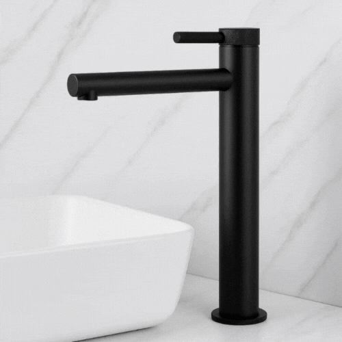 Hoge wastafelkraan Taylor - Mat zwart - 30.5 × 5.5 × 18 cm
