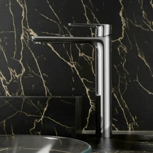 Hoge wastafelkraan  – Silvio – Chroom - 31,5 × 19 × 4,5 cm