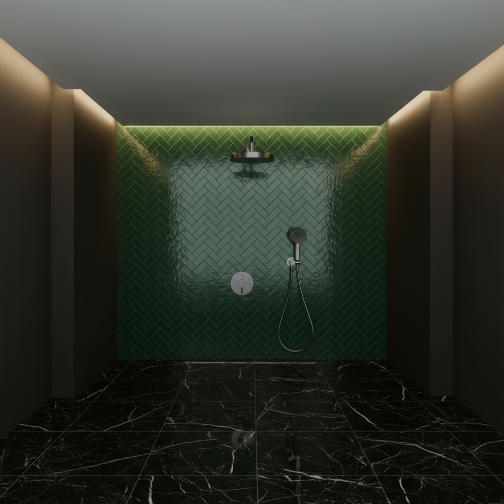 Inbouw Regendoucheset Amalia - Gunmetal grey