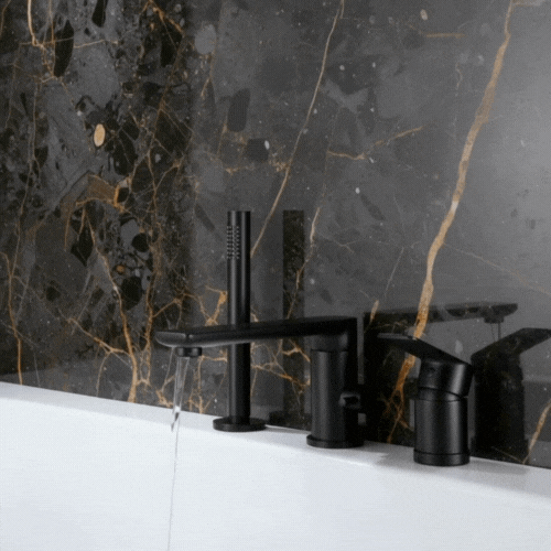 Opbouw badkraan Vero – Mat zwart - 21,6 × 24 × 19,5 cm