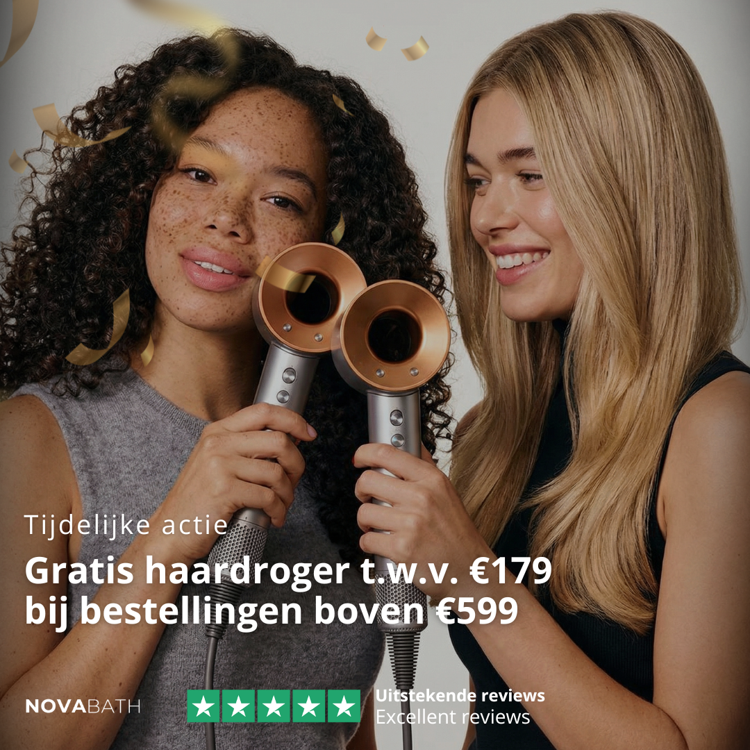 Thermostatisch Douchepaneel Marcelo – Digitale Display - Mat zwart - 182 × 40 × 52 cm